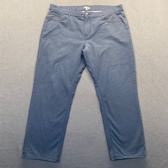 Peter Millar, Chino Pants Mens Size 42 Blue,Flat Front,Pima Cotton - Picture 1 of 12
